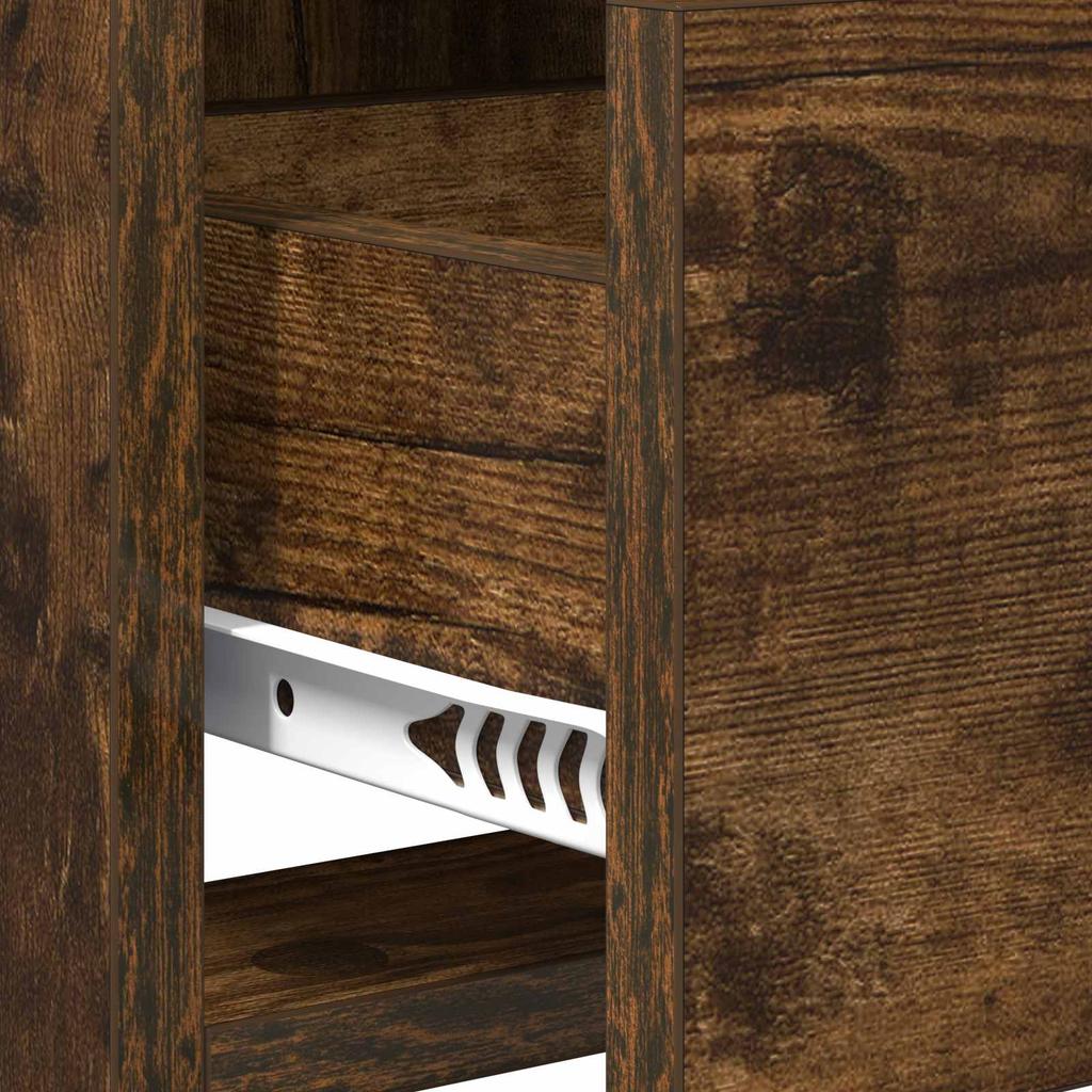 TV Stand 71.5 x 33 x 47 cm Smoked Oak Particleboard