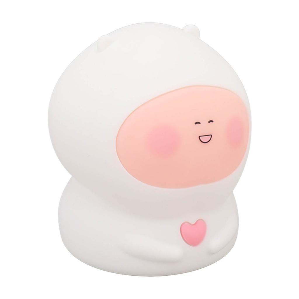 USB Fat Peach Night Tap Lamp with Timing Function Intelligent Colorful Silicone Tap Lamp for Teen Girls Bedroom