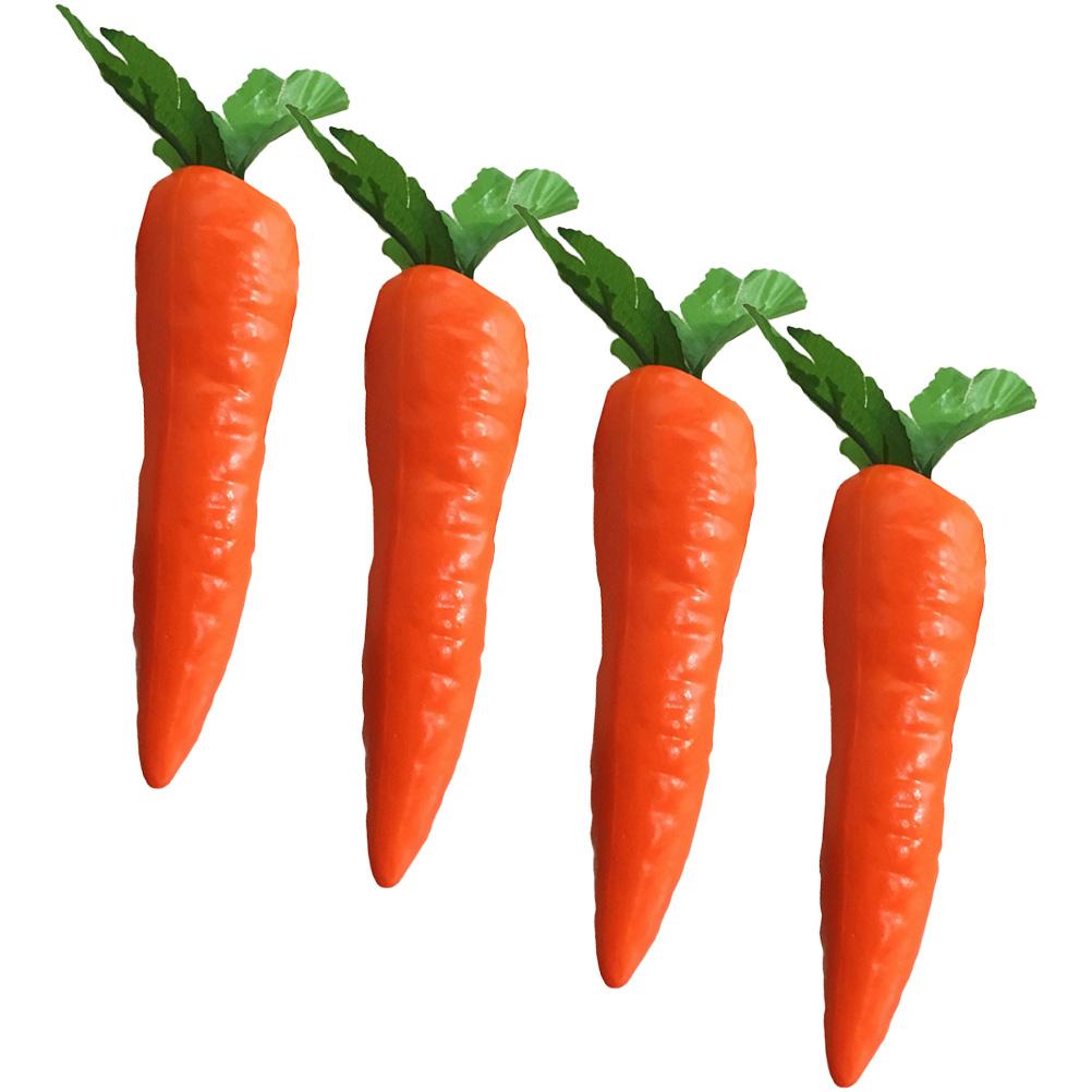 Lifelike Vegetable Decoration Artificial Carrot Carrots Party Favor Easter Foam Decorations