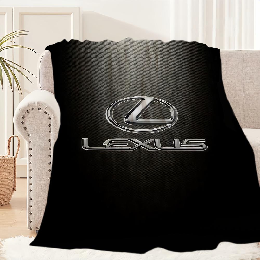 

L-Lexus-ES Крутий Логотип Автомобільна Ковдра Ковдра для Дивана Софи Подорожей Дому Пікніка Фланелева Ковдра подарунок на день народження Тепла Зручна 30x40in