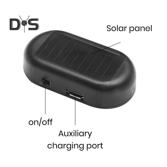 Auto Solar Anti-Diebstahl Licht Simulierte Realistische Blinkende Alarm Licht Selbstklebende Auto Warnung Licht Auto Zubehör