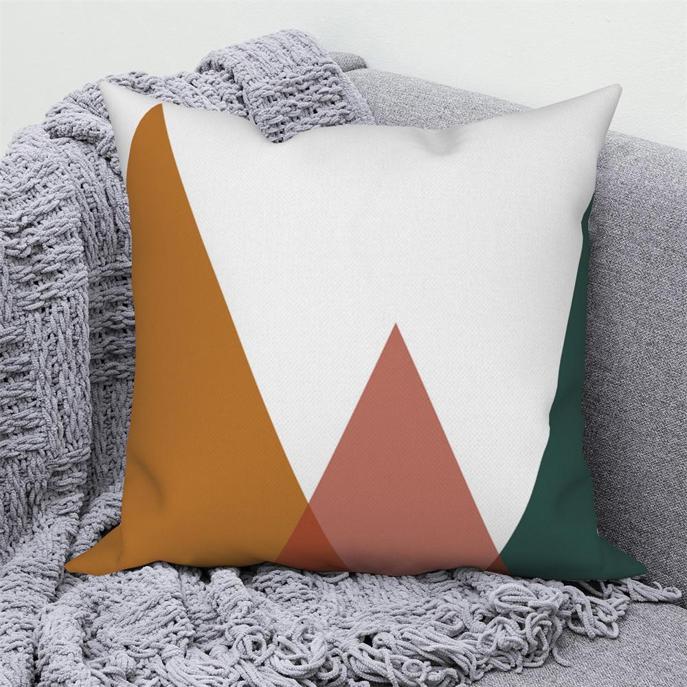 Pillowcase Decoration Home Office Car Abstract Branches and Leaves Nordic Curved  Sofa Cushion Cover