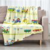 Cute cars Theme Printed Blanket - Perfect for Couch, Bed, Travel & Outdoor Use | Machine Washable, Cozy & Durable.