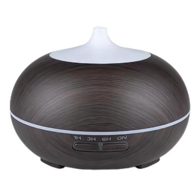 Original 550ml Ultrasonic Air Humidifier & Aroma Diffuser - Wood Effect Light