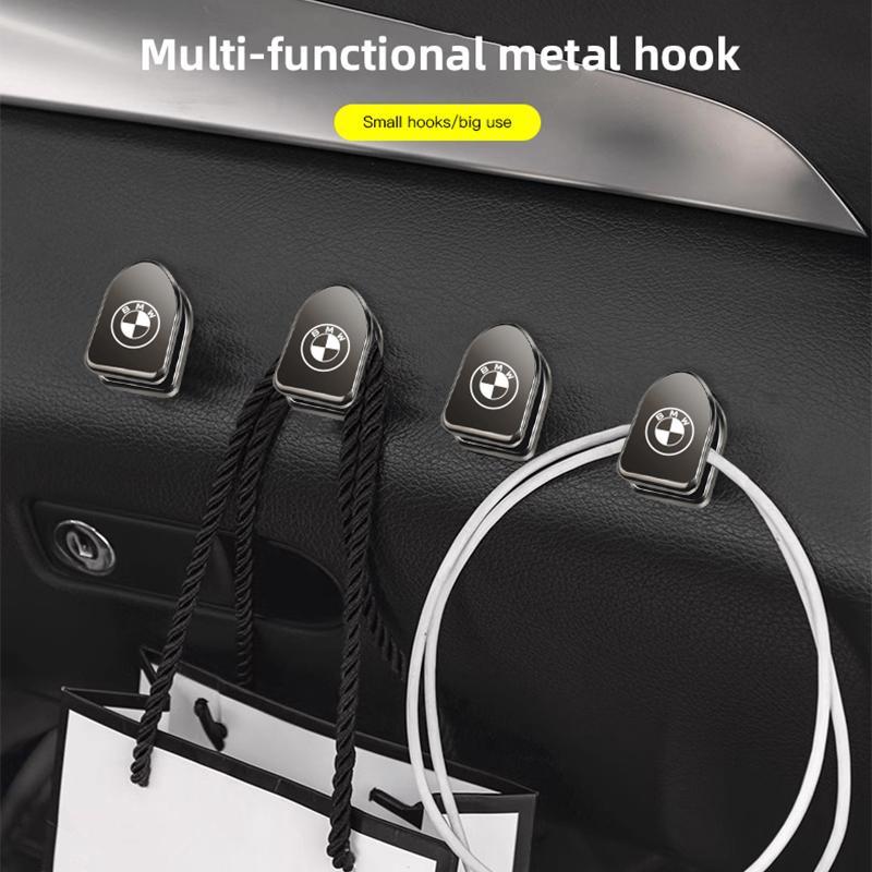 Car Metal Mini Invisible Multifunctional Hook For BMW E46 E90 E60 F30 F10 X1 X2 X3 X5 X4 X6 X7 1 2 3 4 5 7 Series G30 G20 G32