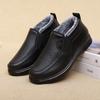 Fashion Winter Men Cotton Shoes Waterproof Anti Slip Plush Warm Casual Shoes Middle-aged Elderly People Comfort Flat Soled Snow Boots
