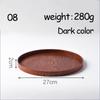 Ovale Serviertabletts, Geschirr, Dessert, Tee, Untertasse, Untersetzer, Kaffee-Untersetzer, Holzteller, Aufbewahrung, Lebensmittel-Display, Home Hotel Decor