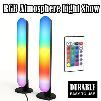 Strisce LED Smart con Telecomando Musica Rgb Lampada da Scrivania Luce di Pickup Notturna per Gaming TV Decorazione Atmosfera Arredamento Casa
