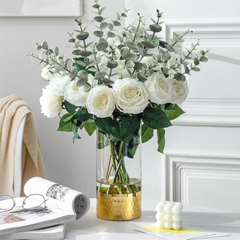 Artificial Eucalyptus Leaves Plants Lifelike Flowers Photo Props For Home Wedding Decoration