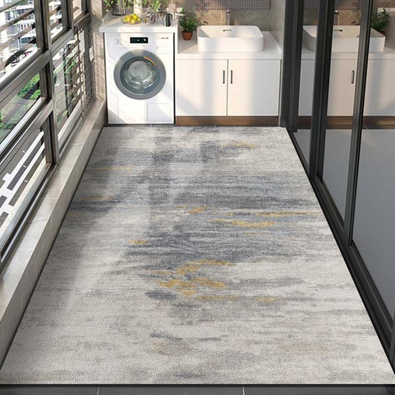 Balcony Non-slip Rug Pvc Leather Waterproof Floor Mat Wipeable Easy To Clean Bay Window Mats Entry Door Carpet Large Area Rugs