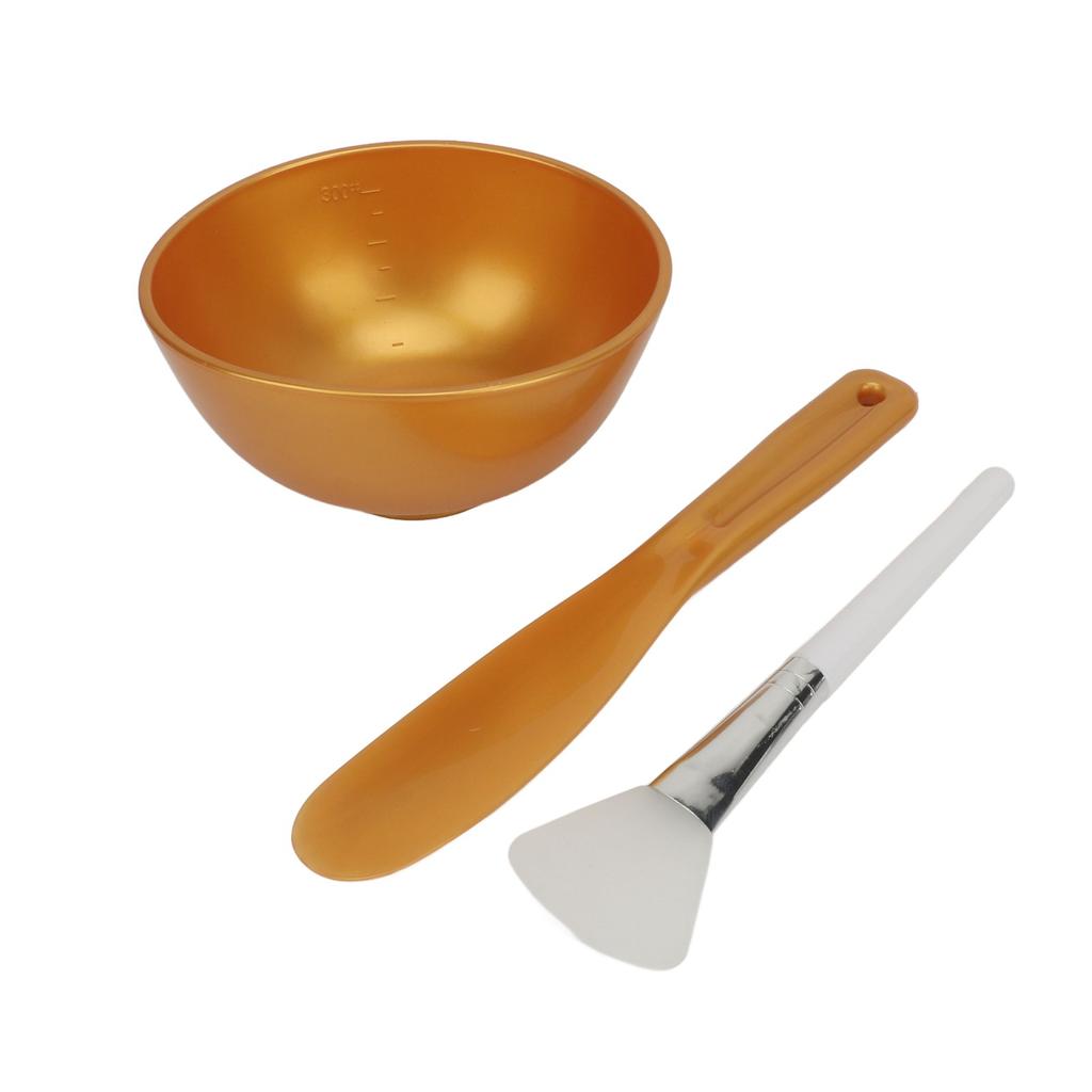 Silicone Face Mask Mixing Bowl Set With Brush Scraper Easy To Clean Multifunctional Facial Mask Bowl