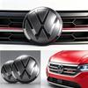 2Pcs Front and Rear Emblem For VW GTI Polo Golf B6 7 8 9 Arteon Not Affect ACC Modified Black Label Flat Mirror Logo CoverSticke