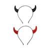 Devil Horned Headband for Theme Party Stage Performances Halloween Hairhoop Adult Cosplay Hairband Carnivals Headpieces