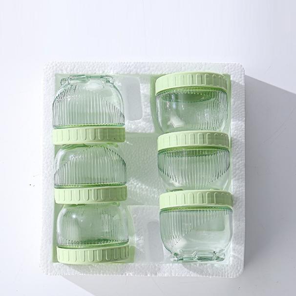 

6 шт. Многофункциональные стеклянные банки Милые кошачьи лапки Герметичная стеклянная бутылка Влагонепроницаемая тара Банка для хранения Кухонные аксессуары