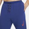 Nike Solid Logo Print Drawstring Sports Pants Men Bottoms Blue DM4616-455