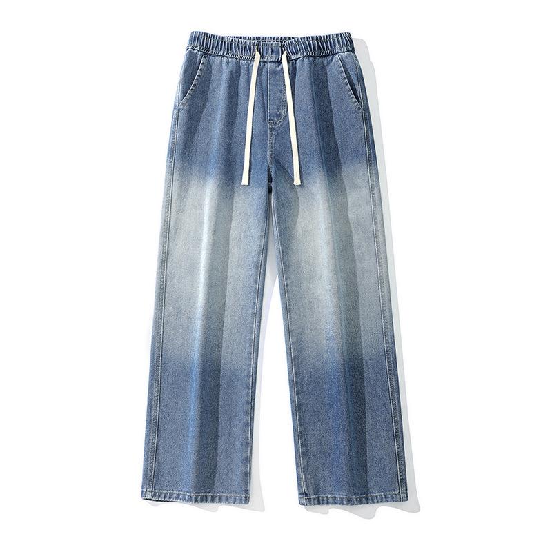 

Утепленные вельветовые градиентные джинсы мужские свободные прямые универсальные теплые брюки 3XL