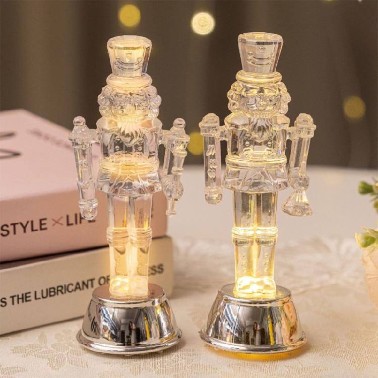 Christmas Gift LED Lighted Nutcrackers Soldier Decoration For Festives Home Party Office Desk And Retail Stores Display