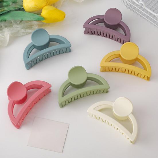 Crossing Teeth Strong Claws Hair Claw Acrylic Candy Color Frosted Large Hair Clip Hair Accessories