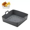 Fogli Quadrati in Silicone da 9 pollici per Friggitrice ad Aria Riutilizzabili Grandi Inserto per Friggitrice Coperchio in Silicone per Friggitrice Pulizia Facile per Accessori da Forno