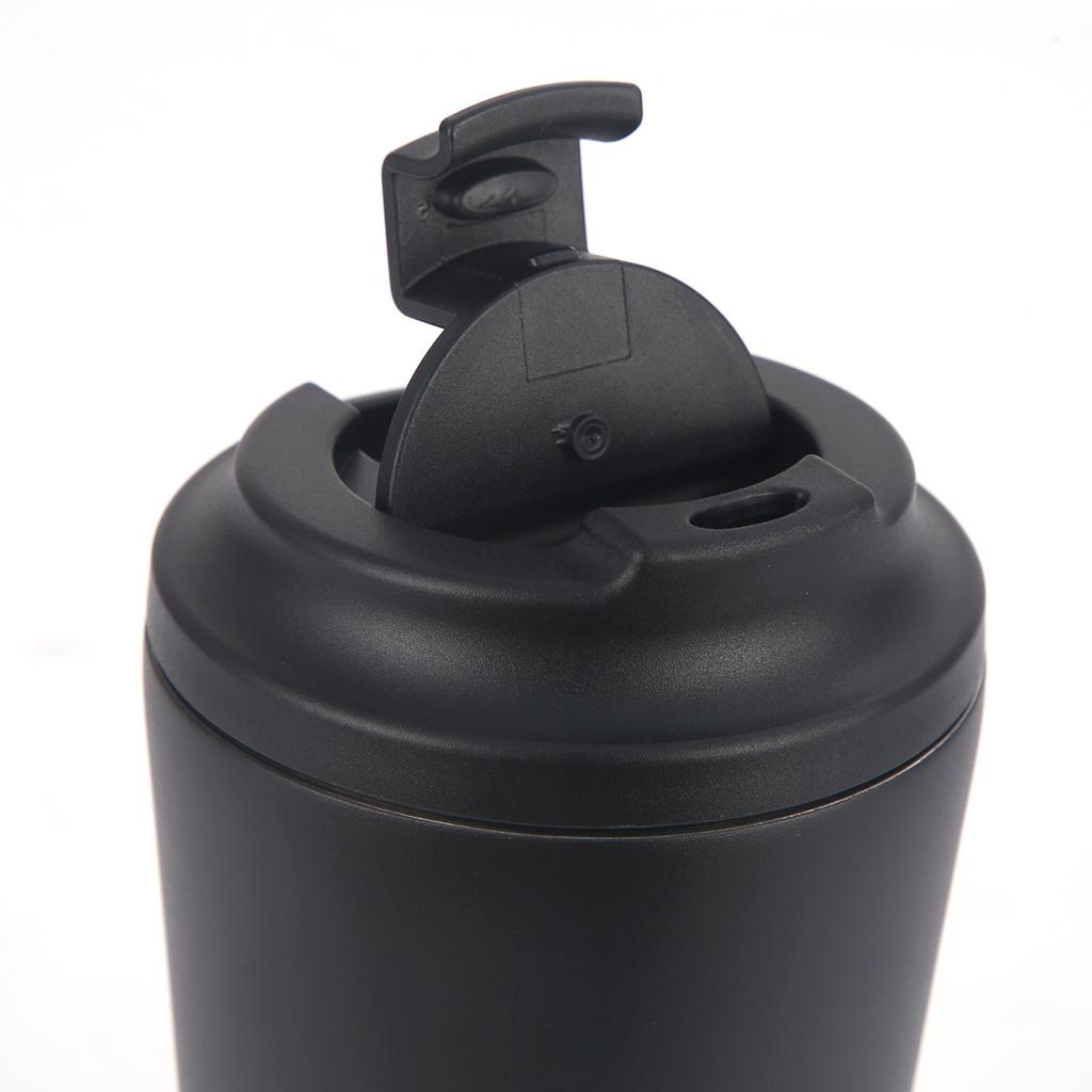 12Oz Milk Cup With Scale 304 Stainless Steel Double Layer Vacuum Thermos Cup Portable Mini Coffee Cup