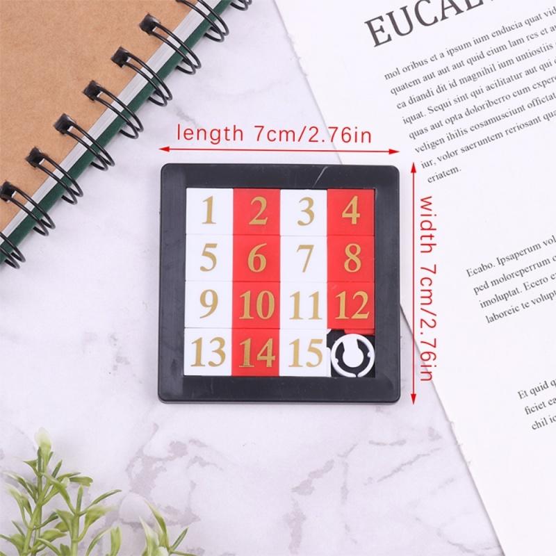 5pcs Sliding Numbers Puzzle Huarong Road Brain Teaser IQ Test Educación Montessori Creative Learning Educational Toys For Kids