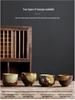 Coarse Pottery Wood-Fired Ceramic Tea Tasting Cup - Retro Single Gongfu Tea Bowl.