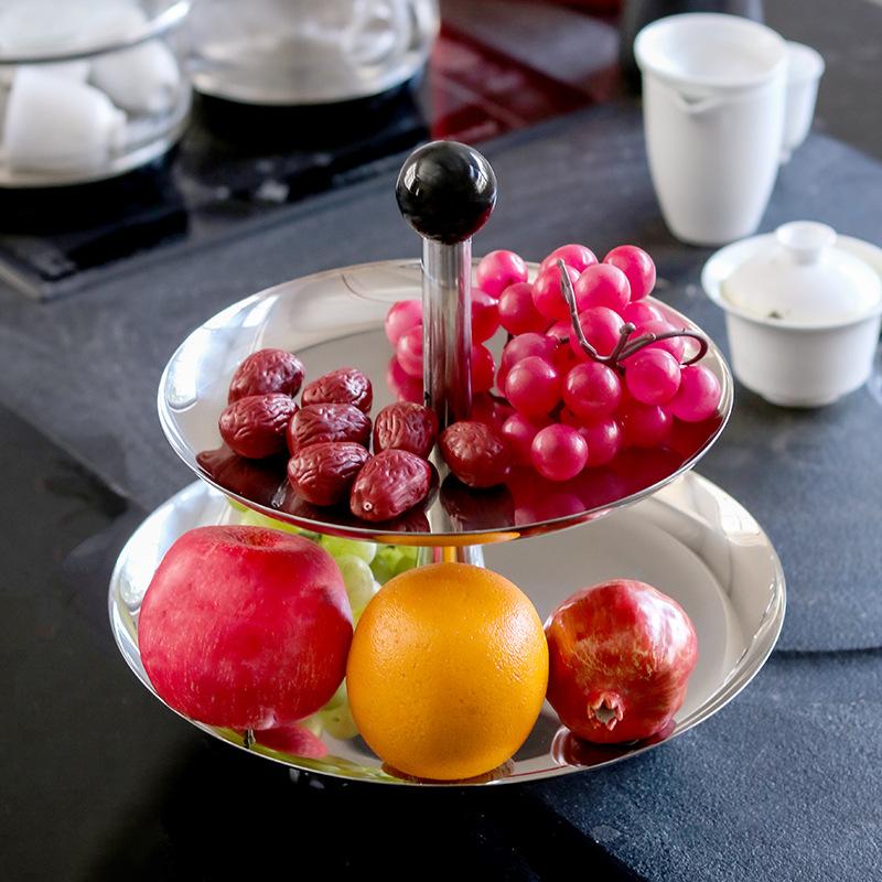Light Luxury Double-layer Snack Rack Afternoon Tea Display Rack Dessert Rack Multi-layer Cake Plate Snack Plate Fruit Plate Decoration