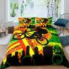 2026 NEW Bicycle Duvet Cover Set Microfiber Mountain Bike Comforter Cover Sport Game Tie Dye Pattern King Size Twin Bedding Set