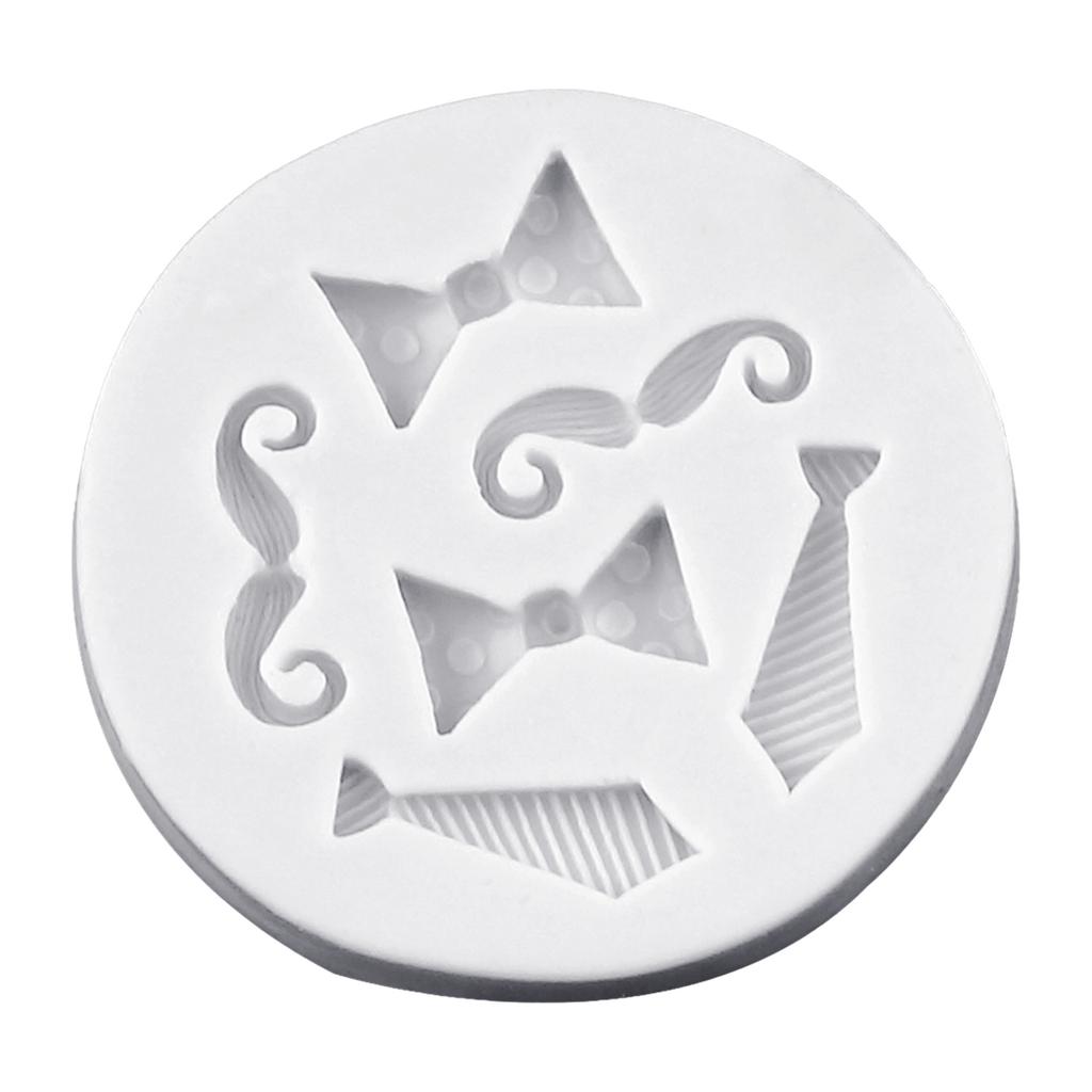 Bowtie Mustache Silicone Molds Fondant Fondant Cake Molds Making Pastry Chocolate Molds Baking Decorating Tool Nonstick