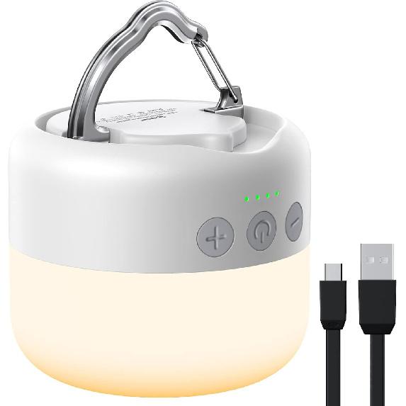 ZMNT LED Camping Lantern Rechargeable 1000LM, Up To 300H Running Time Camping Tent Light, 6700mAh Emergency Hanging Light for Hurricane, Power