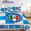 SSC Neapol Vzor Povlečení Sada Prošívaných Dek Quilt Cover Povlak na Polštář Domácí Dekorace Dárek k Narozeninám (1 * povlak na peřinu + 2 * povlak na polštář, bez jádra)