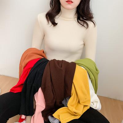 Women Slim Sexy Knitted Pullovers Fall Winter Sweater Turtleneck Female Sweaters High Elastic Plus Size Clothes