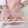 WTEMPO 6PCS 1/2/3 Cavities Thickened PET Pastry Muffin Cake Boxes Transparent Cupcake Hand-held Packaging Boxes Wedding Festival Party Supplies
