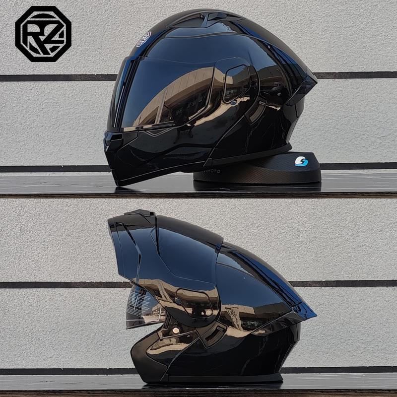 ORZ Unisex Motorcycle Helmet DOT Certification Double Lens Cross Section Helmet Safety Modular Flip Helm Helmet With Visor