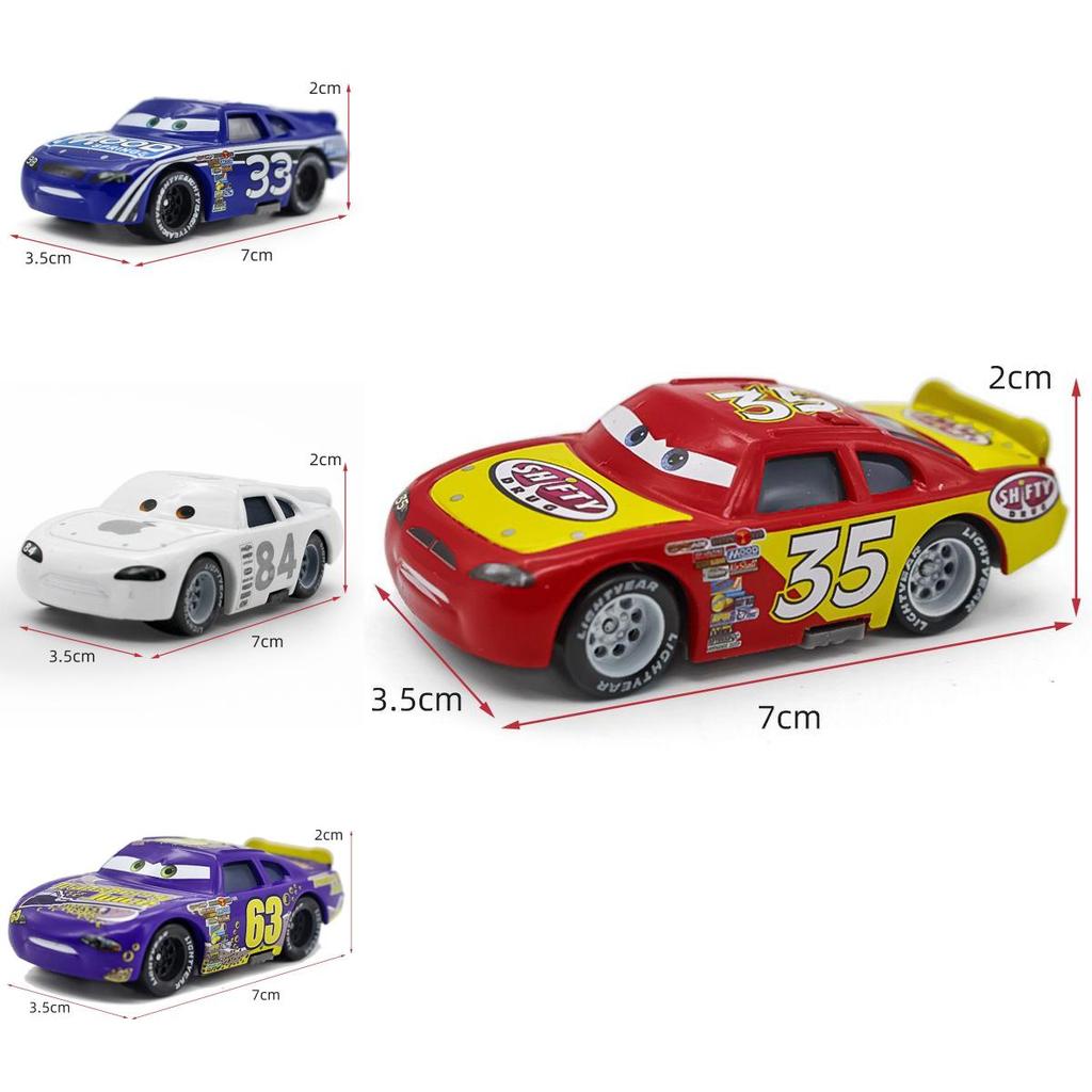Durable Cars Lightning Mcqueen Alloy Toy Model Sheriff And Cabrera For Kids