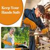 Heat-proof Welding Work Gloves 1/2 Pair Flame-retardant Metal Welding Protector Yellow Gloves Soldering Welding Gloves Tools