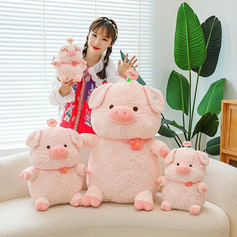 Cute Pu Pig Plush Toy Adorable Stuffed Pig Doll For Girls Soft And Huggable Animal Toy