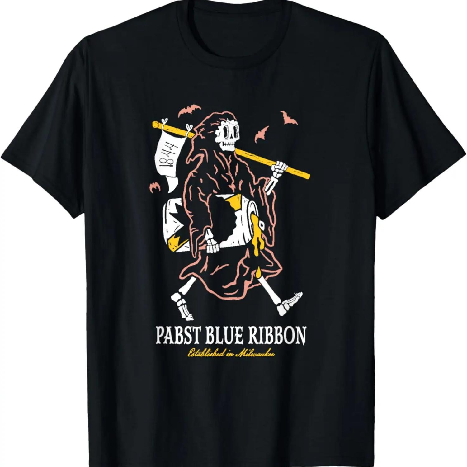 Pabst Blue Ribbon Pastel Reaper T-Shirt XXXXXL чёрный