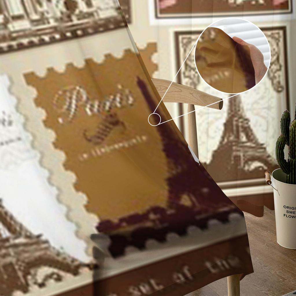 Element projektu kaligrafii paryskiej szyfonowe przezroczyste zasłony do salonu dekoracja sypialni tiulowa zasłona okienna woale