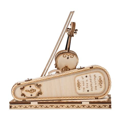Tsukurundesu® 3D Wooden Puzzle Ornament Series (Violin) with Japanese Instructions