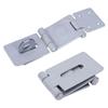 New Grey Door Lock Thickened Durable Iron Lock Buckle Anti Disassembly Screws 2 Fold/3 Fold Latch Window