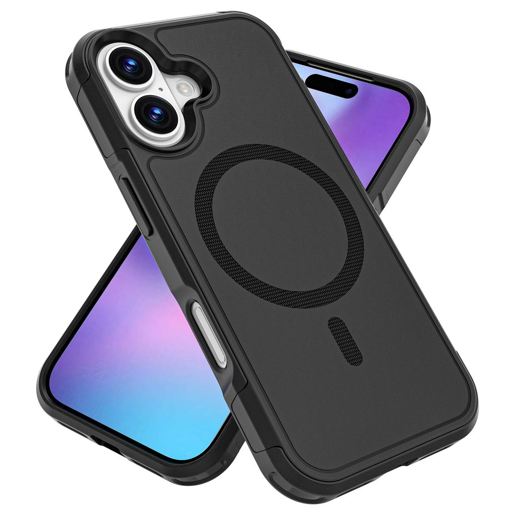 For iPhone 17 Case Compatible with MagSafe PC+TPU Anti-drop Phone Cover