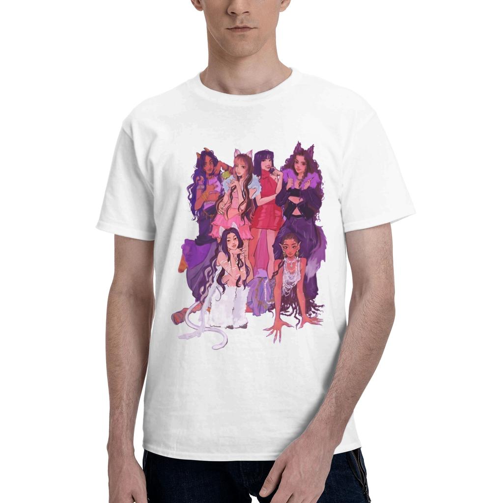 Custom Kkatseyes Tshirts For Unisex Short Sleeves Girl Group Loose Fit 100 Cotton Tee Gift