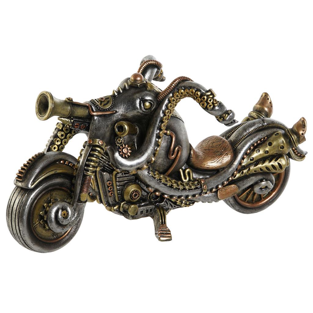 Decorative Figure Home ESPRIT Gray Multicolor Motorbike 30 X 11 X 14 Cm