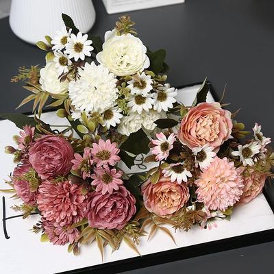 European Style Peony Artificial Flowers for Home, Wedding, and Photography Decoration