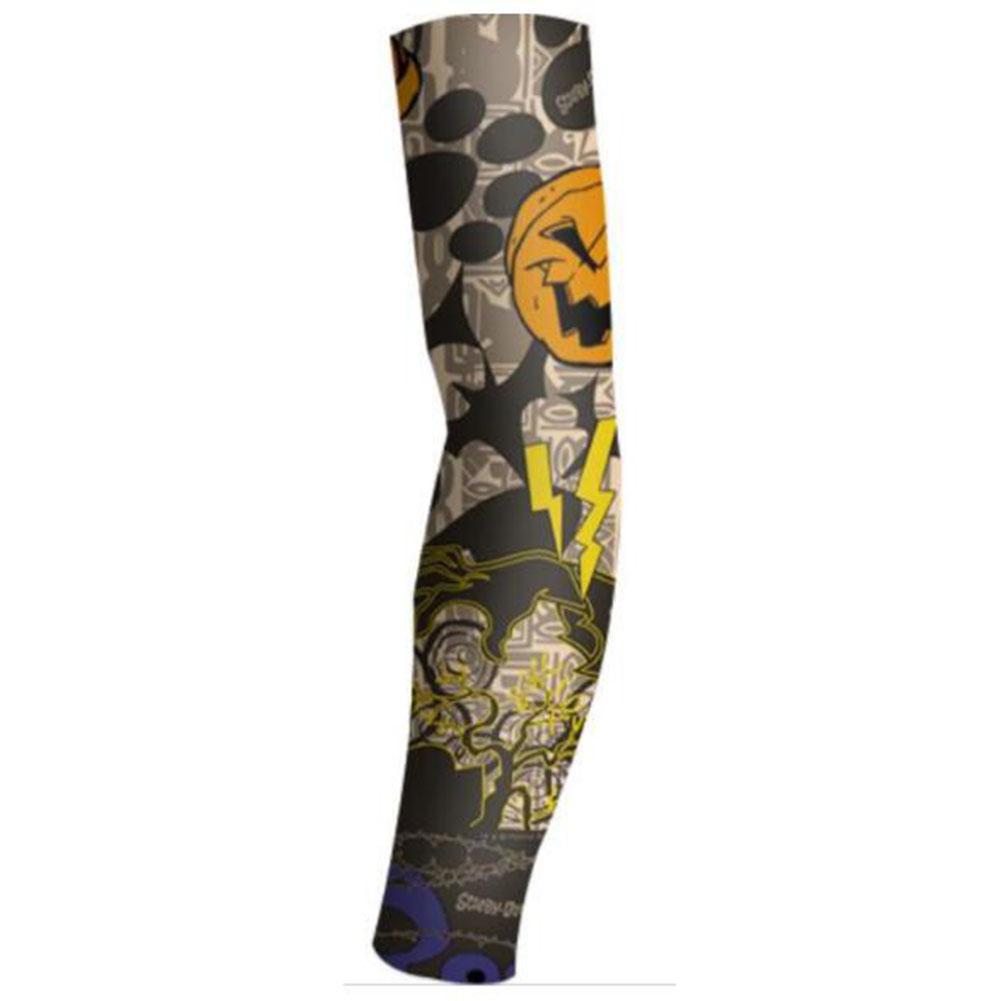 Stretch Nylon Ärmar Halloween Tatuering Rekvisita UV Solskydd Kylande Utomhussporter Hästhoppning