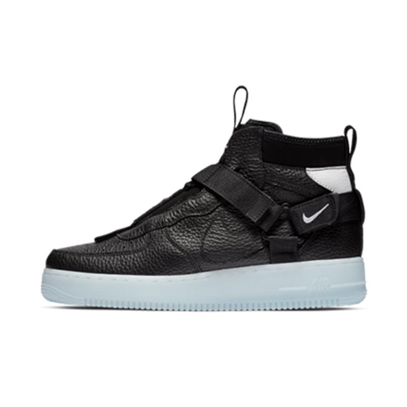 

Nike Кроссовки Air Force 1 Mid Utility Black Half Blue AQ9758-001 44