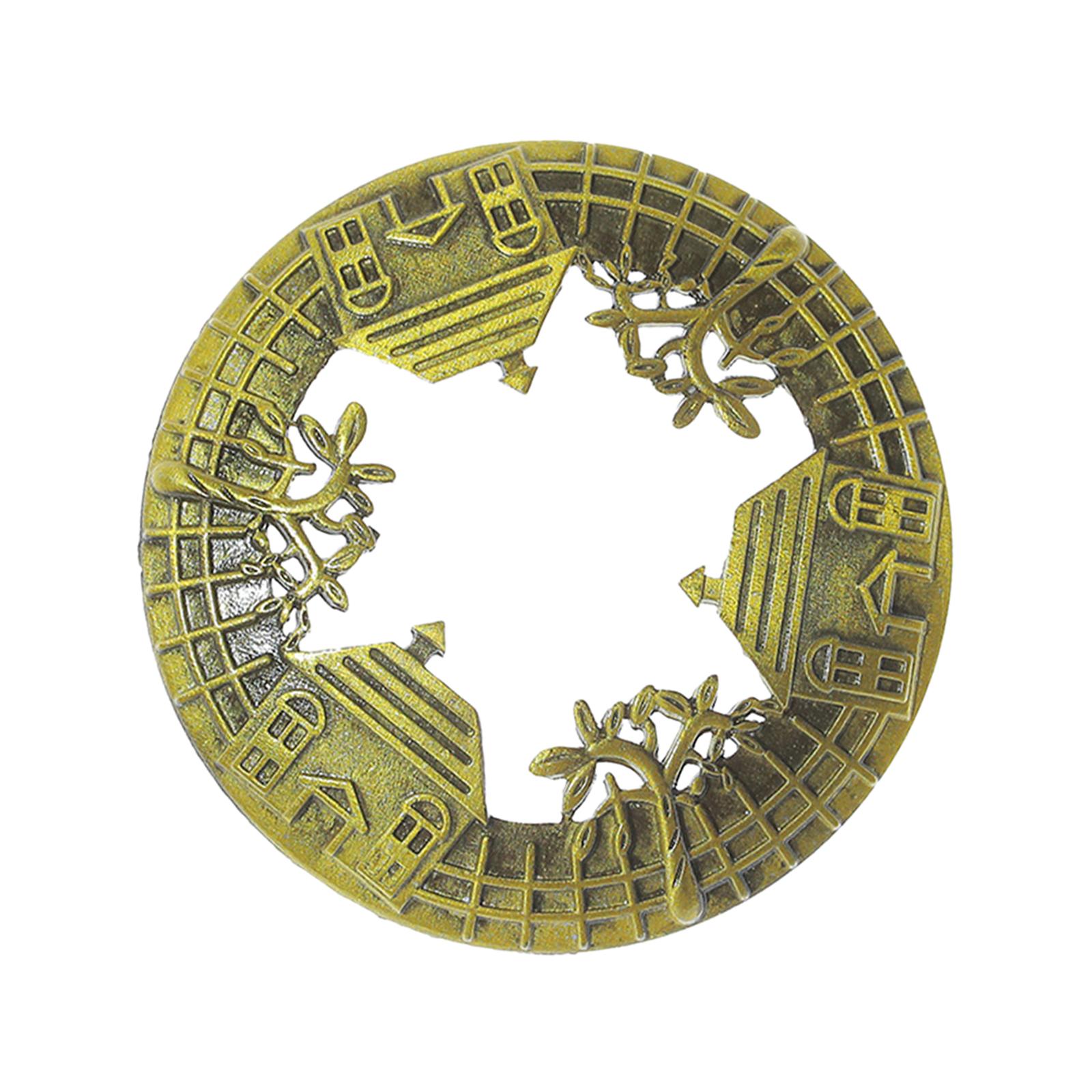 

Candle Topper Alloy Decorative Professional Home Decoration Accessories Even Burning Jar Candle Lid Scented Candles Cover бронзовый