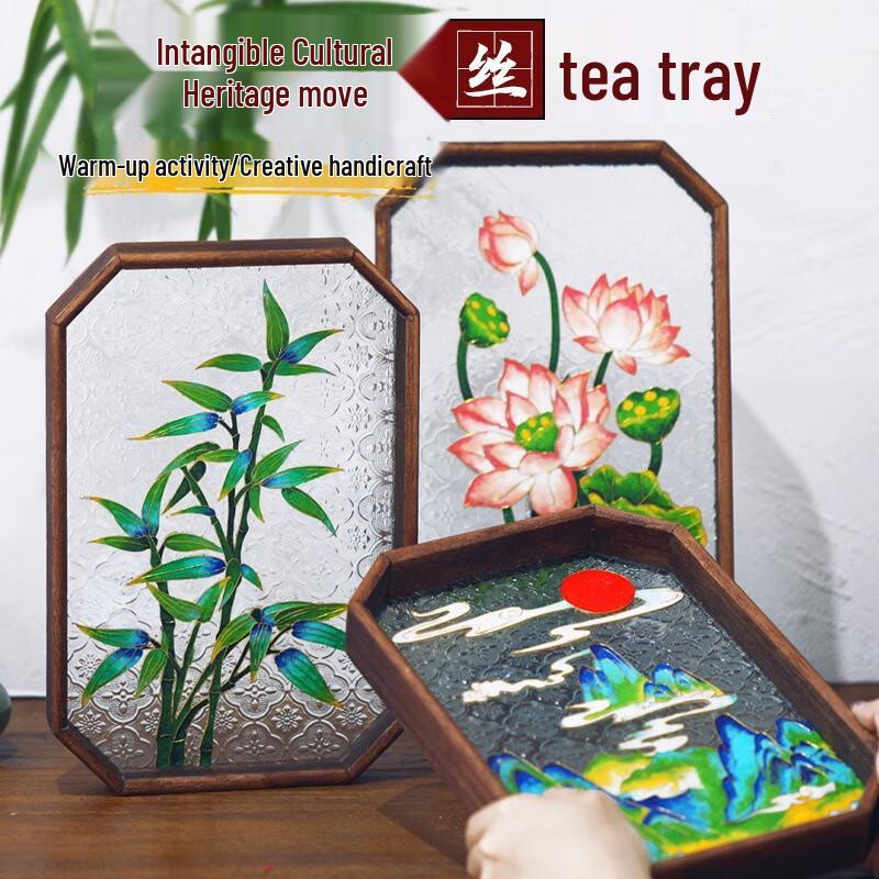 B.Y.K Cloisonné-Emailmalerei Teeschale DIY-Set