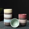 120ML Matte Creative Retro Rough Pottery Teacups Ceramic Coffee Mug Handmade Wine Cups Chinese Kung Fu Tea Cup Home Drinkware